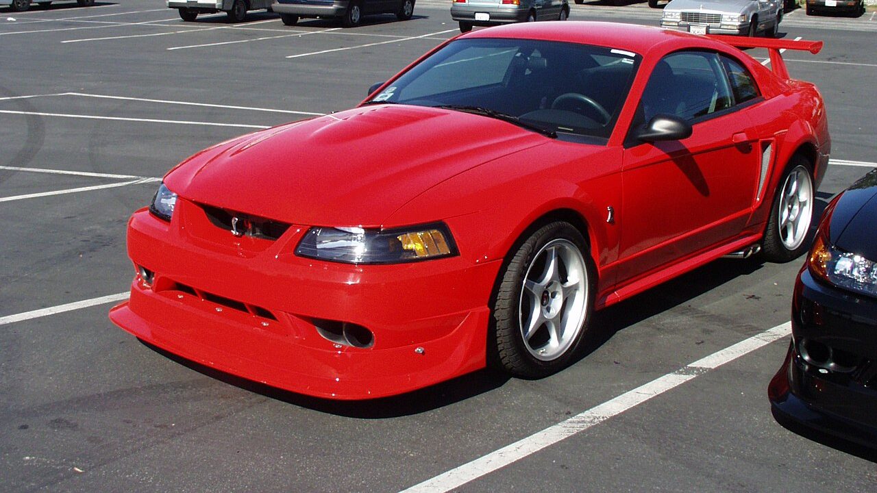 Red 2000 Ford SVT Mustang Cobra R