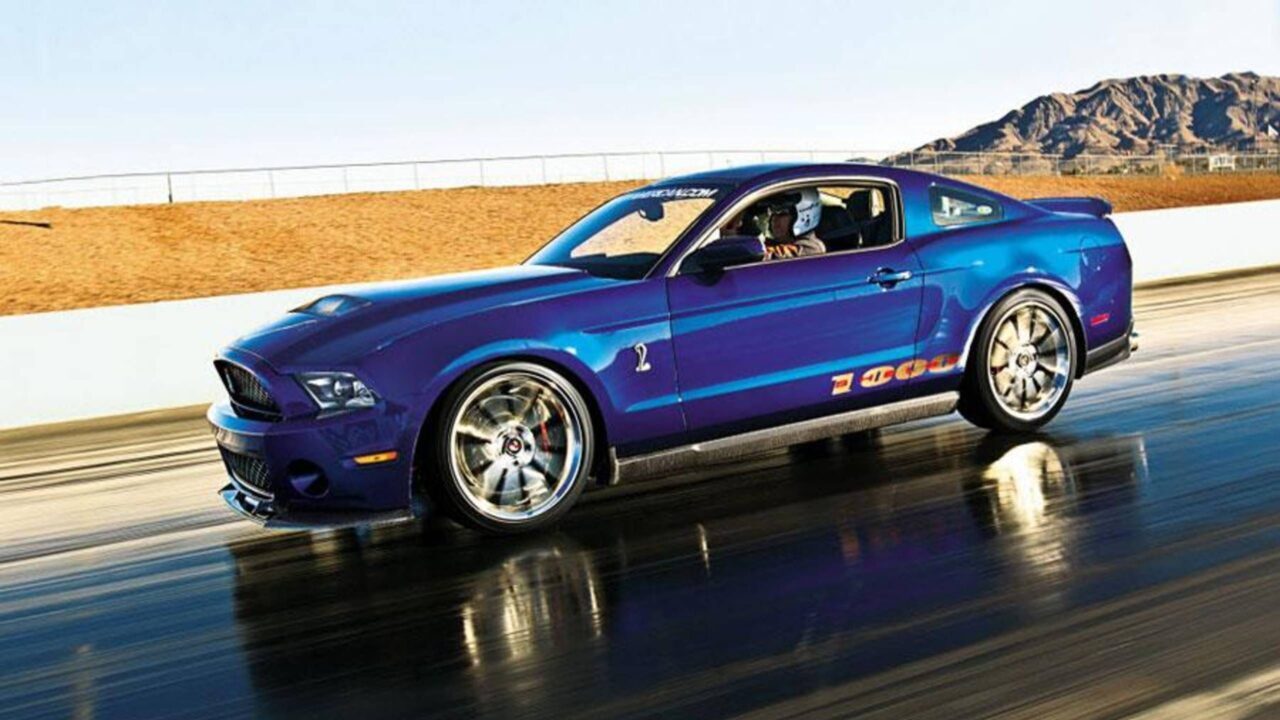 2012 Blue Ford Mustang Shelby 1000