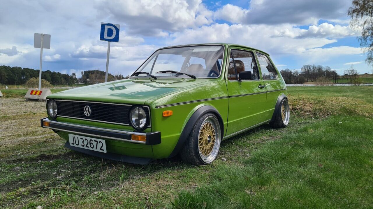 Modified Lofoten Green Mk1 VW Golf