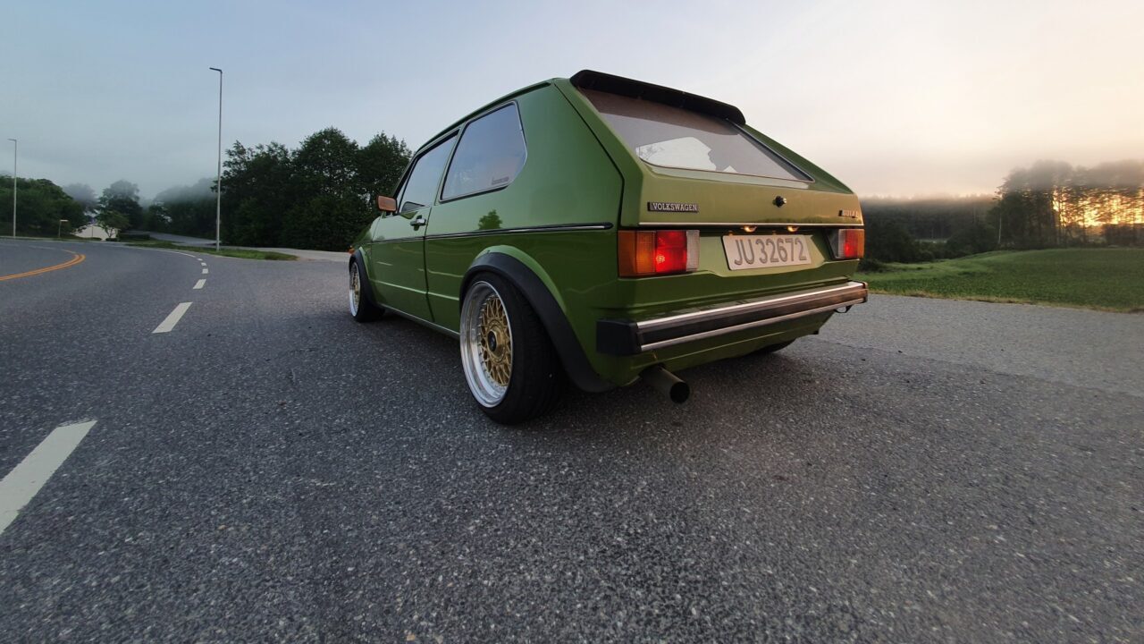 Modified Lofoten Green Mk1 VW Golf