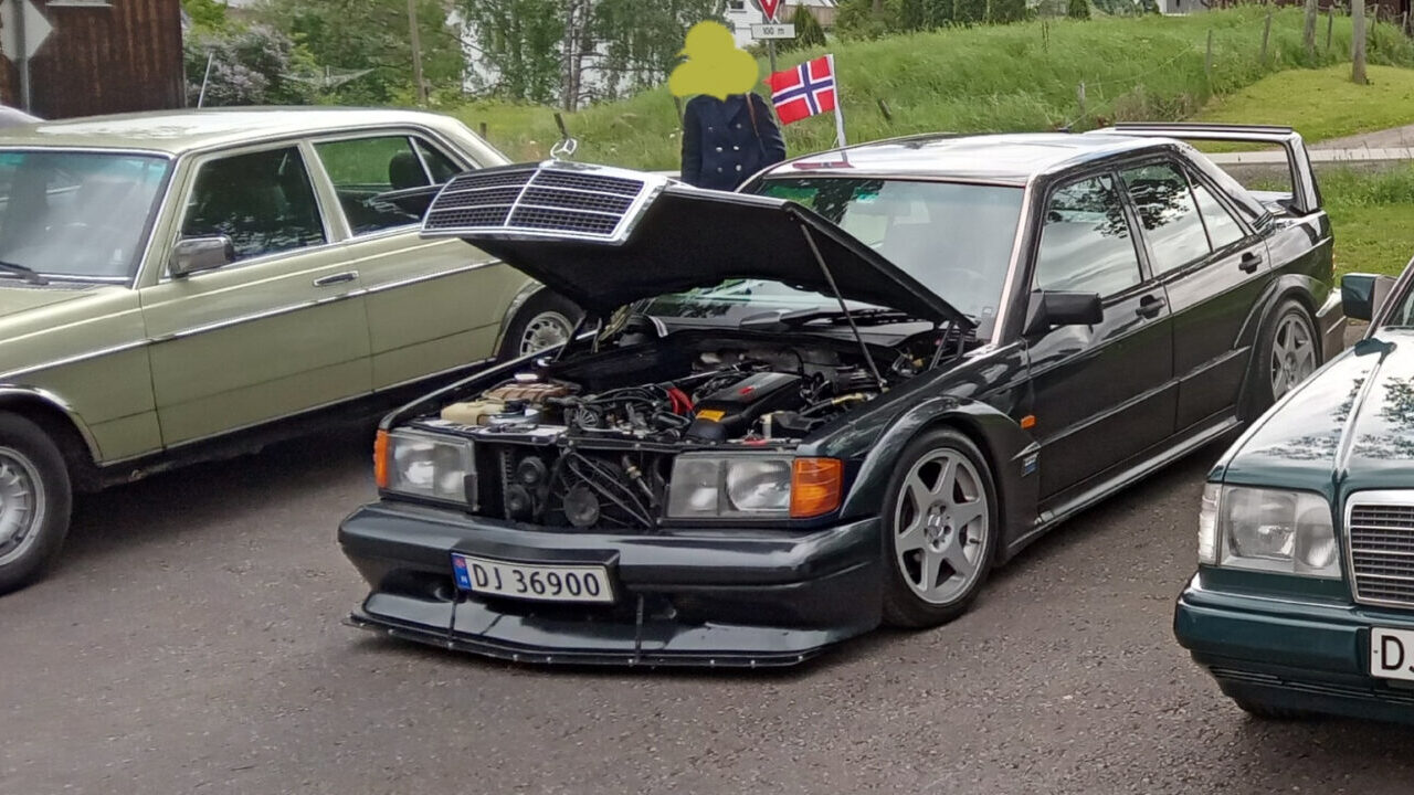 Black Mercedes-Benz 190E 2.5 Evo II