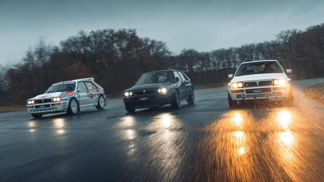 Maturo Stradale driving in the rain.