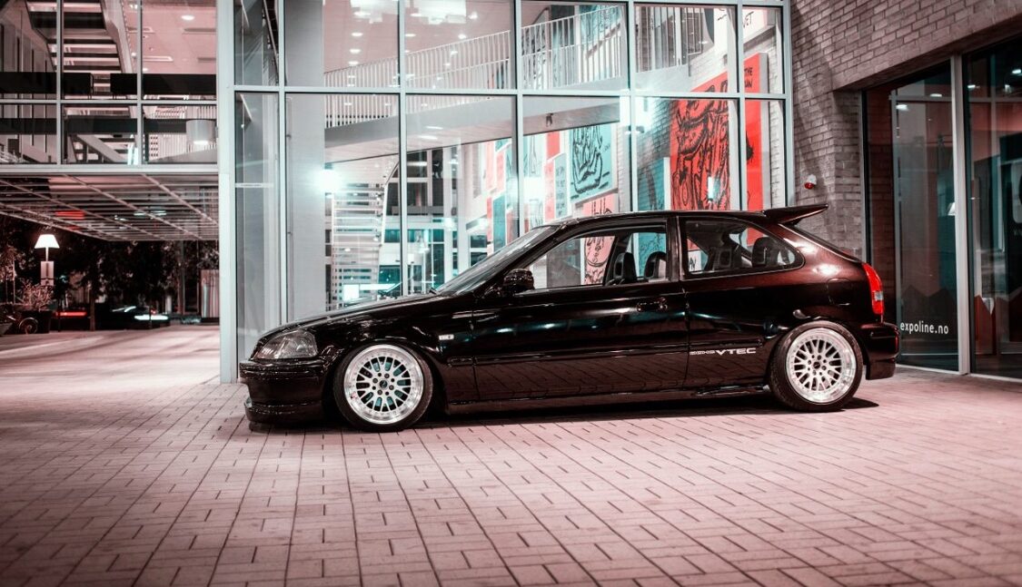 Modified Honda Civic.