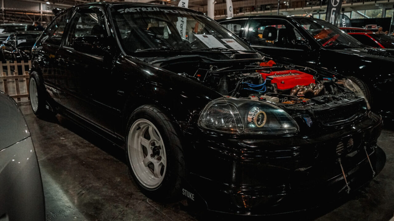 Modified Honda Civic.